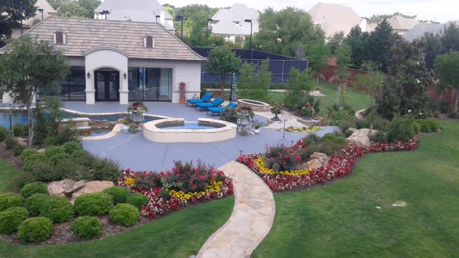 Landscaping work