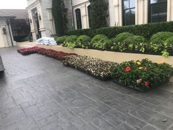 Landscaping work